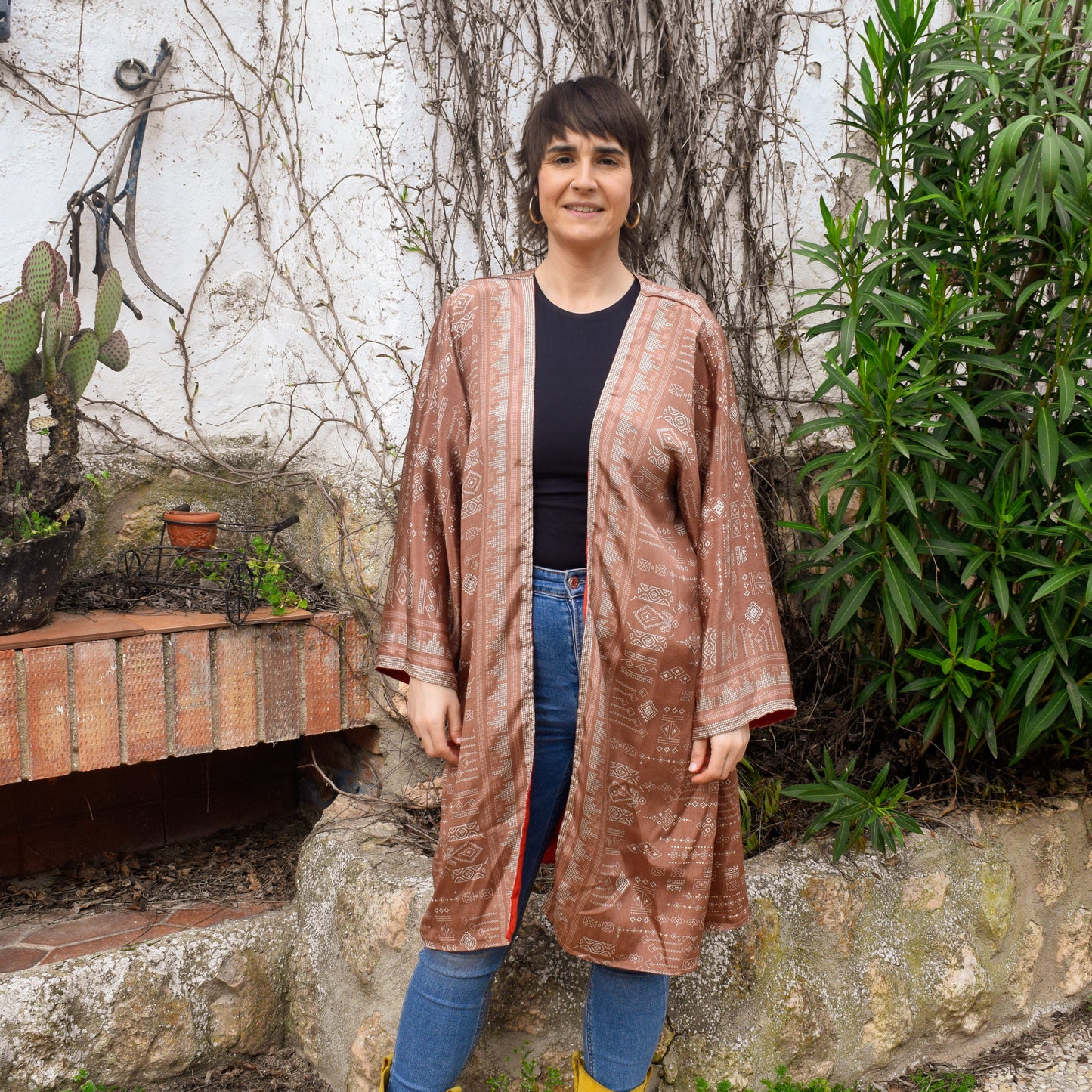 Kimono Midi Reversible Aztecan